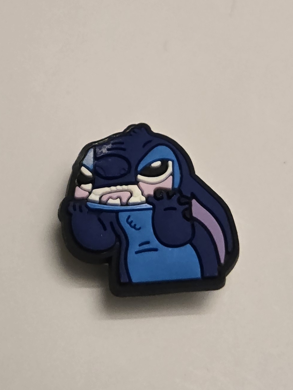 3/$10 Funny Face Stitch Croc Charm Jibbitz Blue Alien